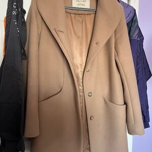 Wilfred Camel Cacoon Coat